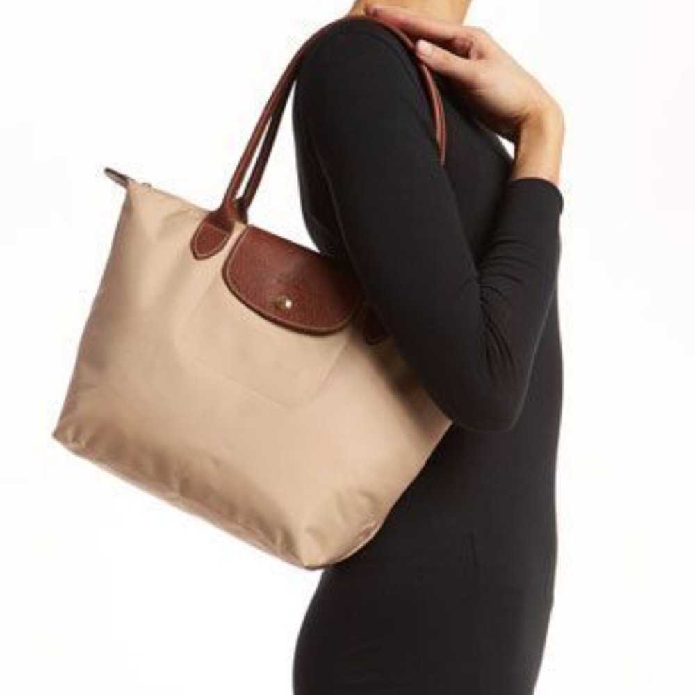 Brand New Beige Longchamp Le Pliage (Small)